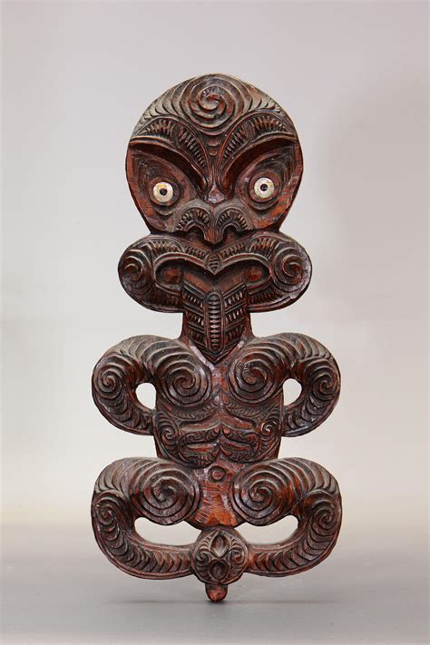 Sold Price Large Maori Wooden Tiki New Zealand July 1 0120 600