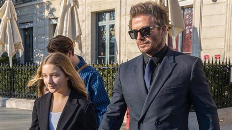 David Beckham Et Sa Fille De 12 Ans Harper Ont Reproduit La Photo