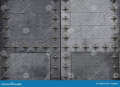 Old Black Metal Door Background Stock Image Image Of House Close