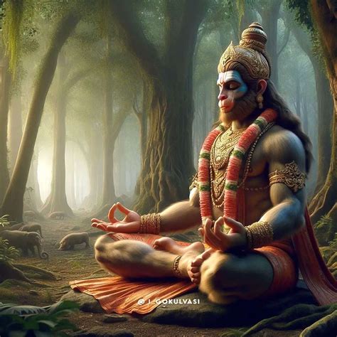 Lord Hanuman In Deep Meditation Artofit