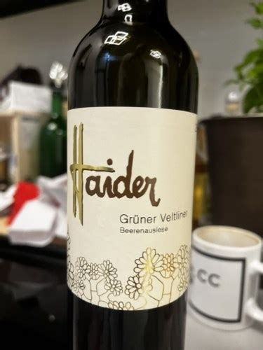 Haider Gr Ner Veltliner Beerenauslese Vivino United States