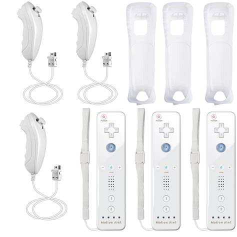 Bonadget 3 Packs Nintendo Wii Games Controllers With Motion Plus
