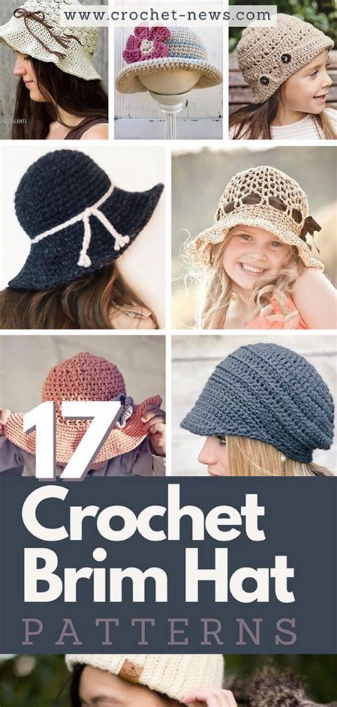 16 Crochet Brim Hat Patterns Crochet Hats Free Pattern Ladies Crochet Hat With Brim Hat Pattern