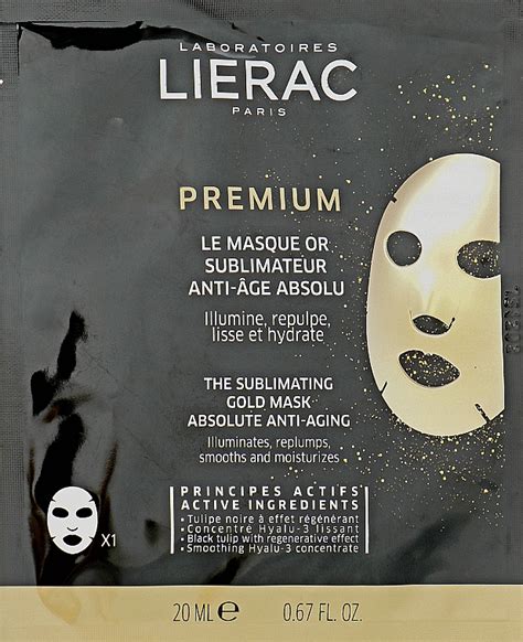 Facial Sheet Mask Lierac Premium The Sublimating Gold Mask Makeup Uk