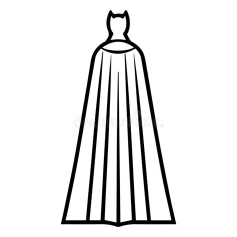 Superhero Cape Outline Stock Illustrations – 732 Superhero Cape Outline Stock Illustrations ...