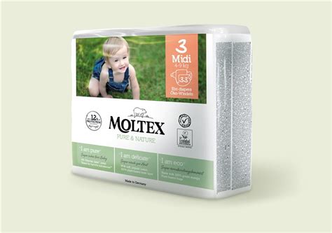 Ekoplienky MOLTEX Pure Nature Midi 4 9kg 33ks Klaudius