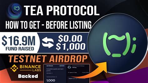 Tea Protocol Airdrop Binance Listing Tea Protocol Step By