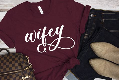 Wifey Svg Tshirt Design For Marriage Honeymoon And Wedding Etsy