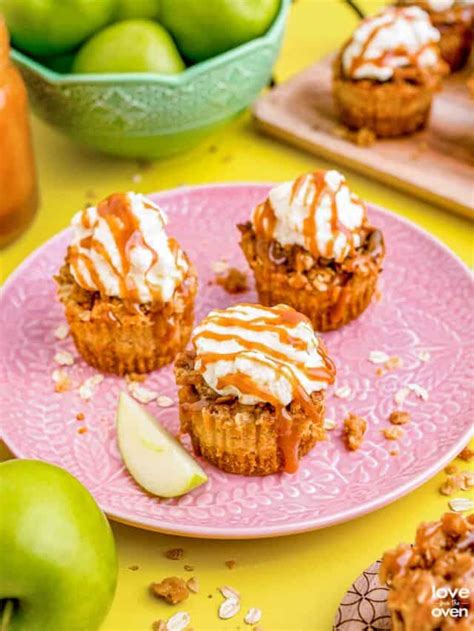 Mini Caramel Apple Cheesecakes Recipe Story • Love From The Oven