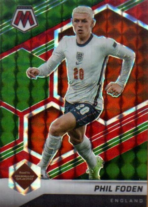 Phil Foden 2021 Mosaic Road To FIFA World Cup 39 Choice Red Green