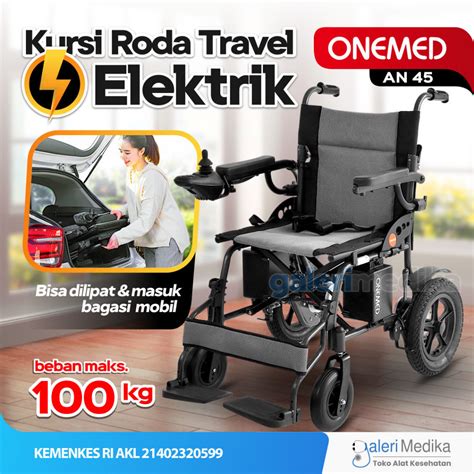 Jual Kursi Roda Travel Elektrik Onemed An Kursi Roda Elektrik Bisa