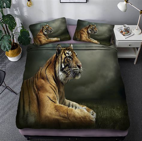 3d Duvet Cover Set Tiger Bedding Set Bed Set Bedding Set For Etsy