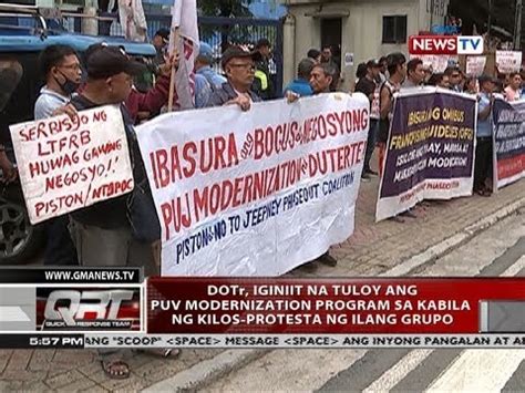 Qrt Dotr Iginiit Na Tuloy Ang Puv Modernization Program Sa Kabila Ng