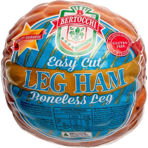 Bertocchi Mini Easy Carve Leg Ham 1 4kg Woolworths