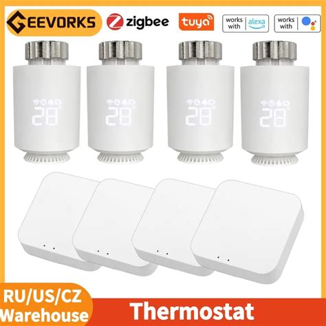 Tuya Zigequation Vanne Thermostatique Intelligente Actionneur De Vannes