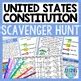 U S Constitution Activity Scavenger Hunt Reading Comprehension