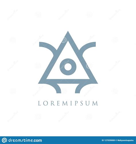 Triangle Logo Design Vector Illustration Stock Vector Illustration Of