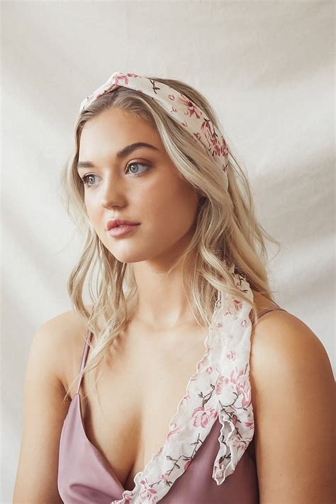 Cute Ivory Headband Floral Print Headband Tying Headband Lulus