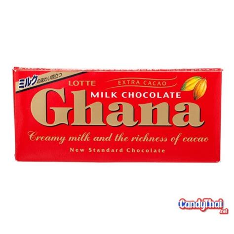 Lotte Ghana Milk Chocolate 50g Candy Thai