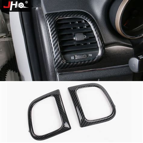 Abs Carbon Grain Side Vent Outlet Cover Trim For Jeep Grand Cherokee