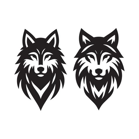 Wolf Head Illustration Logo Design Wolf Mascot Vector Vector