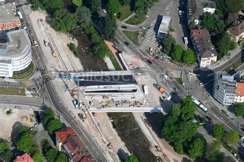 Luftaufnahme Freiburg Im Breisgau Baustelle Zum Neubau Der