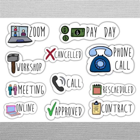 Office Digital Stickers Set For Digital Planner Goodnotes Etsy