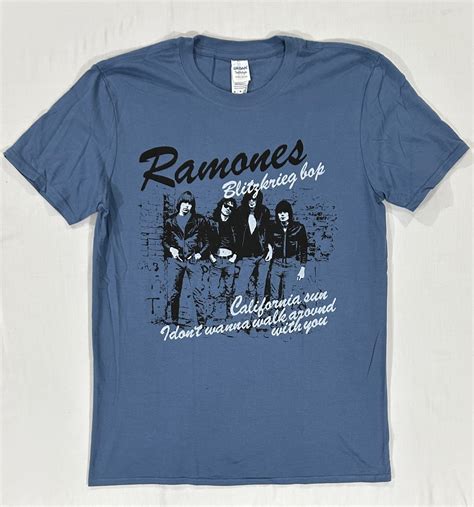 Ramones Blitzkrieg Bop Indigo Blue Majice Punk