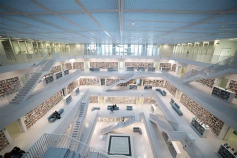 Stuttgart City Library Detailed Modern Architecture in Germany ...