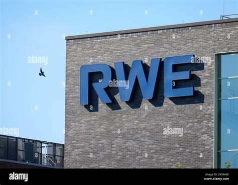 12.09.2022, Germany, North Rhine-Westphalia, Essen - RWE, company logo ...