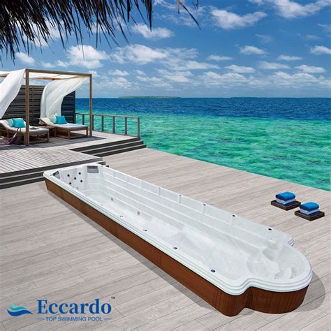 12m Long Acrylic Endless Swimming Pool Outdoor Swim Spa