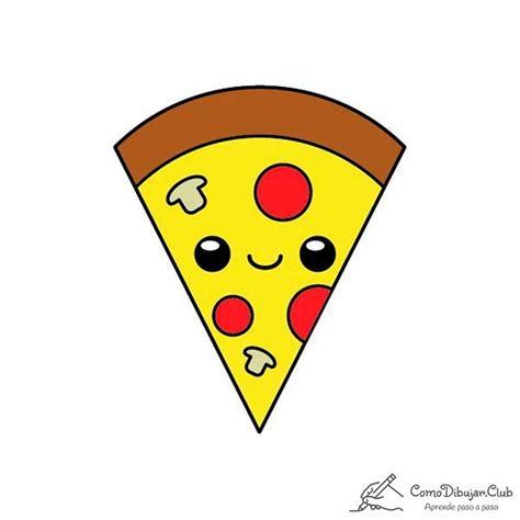 Cómo Dibujar Una Pizza Kawaii Comodibujar Club Dibujos Kawaii