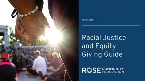 Racial Justice And Equity Giving Guide Rose Community Foundation