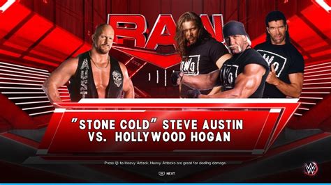 Wwe 2k23 Gameplay Stone Cold Steve Austin Vs Hollywood Hogan W