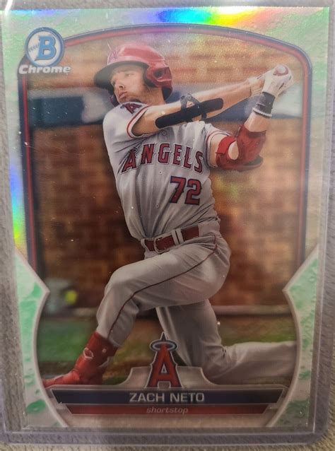 2023 Bowman Chrome Zach Neto Lunar Glow BCP 64 EBay