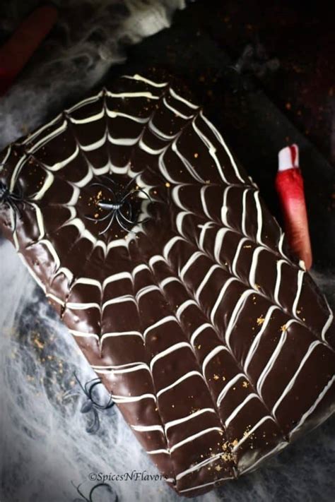 Spider Web Cake | Easy Halloween Cakes - Spices N Flavors