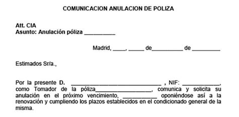 Modelo Para Dar De Baja Un Seguro Consultor A Ambiental Aspra