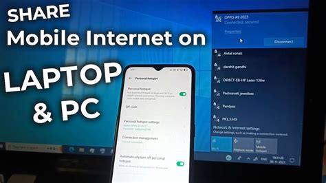 How To Connect Internet From Mobile To PC Or Laptop Via Hotspot OPPO