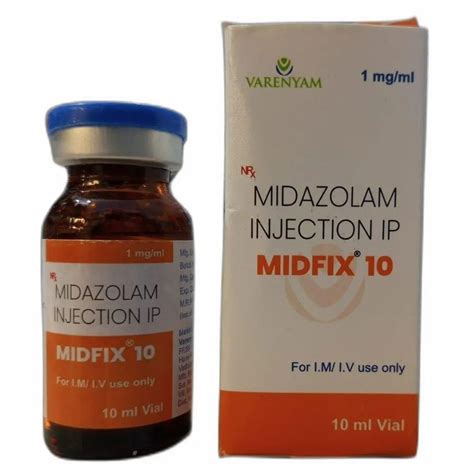 10ml Midfix 10 Midazolam Injection Varenyam Healthcare Pvt Ltd