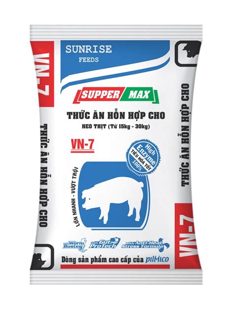 Thức ăn hỗn hợp hoàn chỉnh cho Heo thịt siêu nạc từ 20kg 40kg VN 7