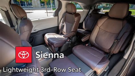 The All New 2021 Sienna Wins Lightweight Folding 3rd Row Seat Award Youtube