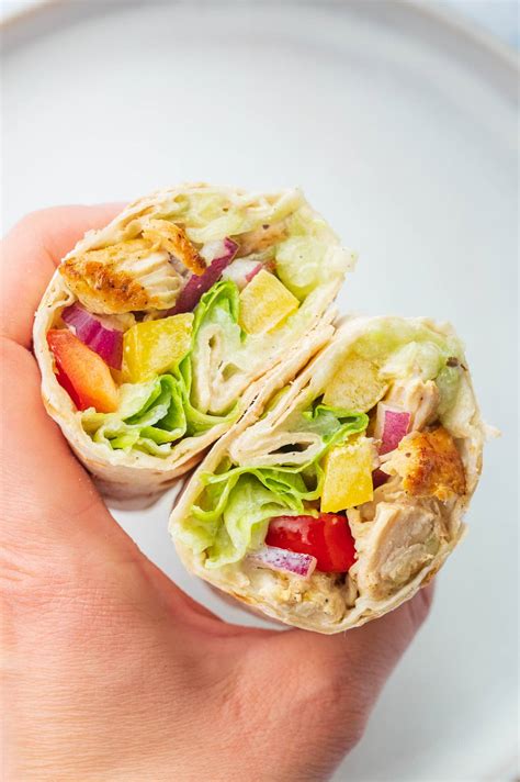 Greek Chicken Wrap Everyday Delicious