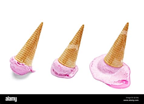 ice cream melting Stock Photo - Alamy