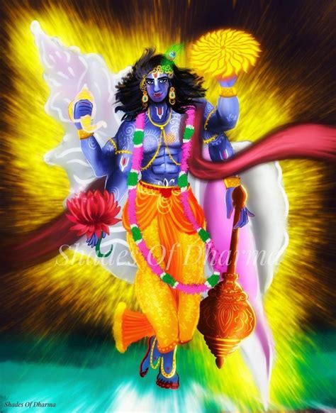 A Painting Of The Hindu God