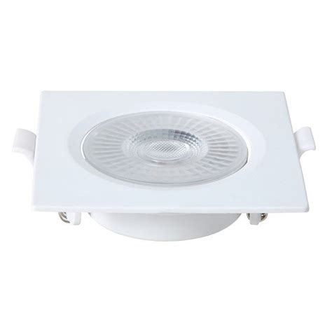 Embutido Led Quadrado Blumenau Mr16 6w 6500k Branca Recki Luz