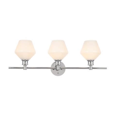 Modern Home Decorative Iron Gene 3 Light And Frosted White Glass Wall Sconce 1 Unit Kroger