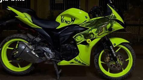 SUZUKI GIXXER SUZUKI GIXXER SF STICKER MODIFIED NEON GREEN WRAP