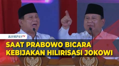 Prabowo Subianto Bicara Soal Kebijakan Hilirisasi Jokowi Saat Pidato Di