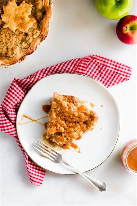 Dutch Caramel Apple Pie Blue Bowl