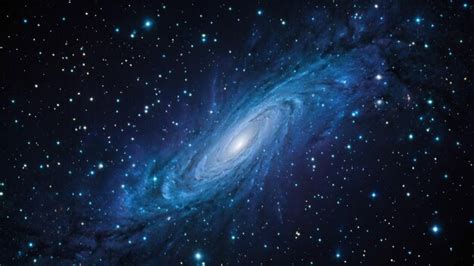 Spiral Galaxy In Deep Space Premium Ai Generated Image